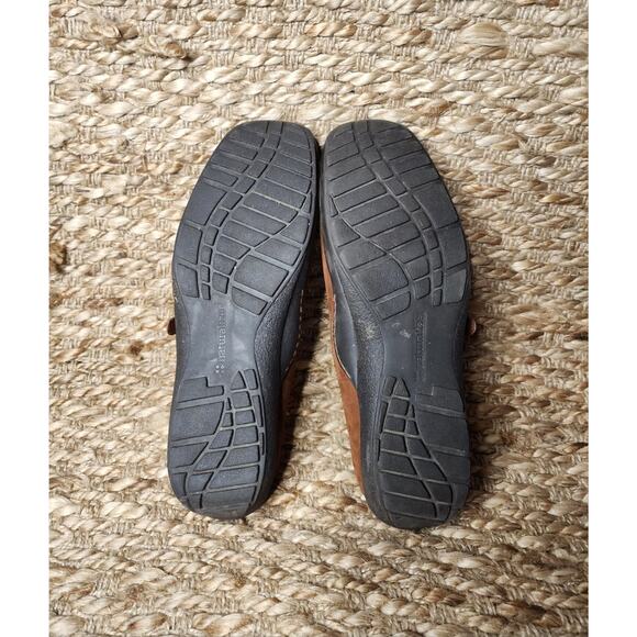 Naturalizer Fanner Slip On Leather Suede Casual Brown Flats Mules Women's 9 M - Picture 10 of 10